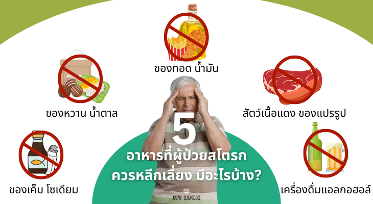 อาหารเค็มจัด หวานจัด ของทอดและแอลกอฮอล์ ตัวการขัดขวางฟื้นฟูผู้ป่วยสโตรก